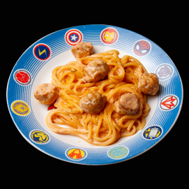 Детская паста с куриными шариками