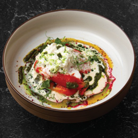 Страчателла на запеченном перце Страчателла на запеченном перце