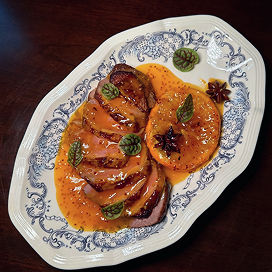 Утиное филе под апельсиновом соусом