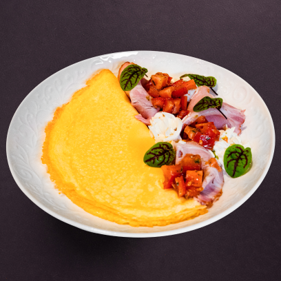 Омлет с рикоттой и страчетеллой 